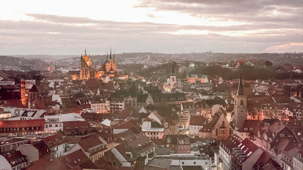 Blick auf die Erfurter Altstadt